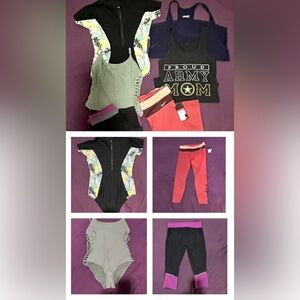 NIKE DRI FIT POWER HYPER TIGHT FIT AND LOT OF FITNESS & SWIM WEAR!! SZ L